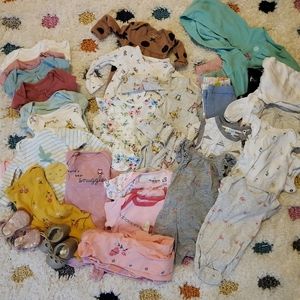 Large lot of baby girl items 3 months